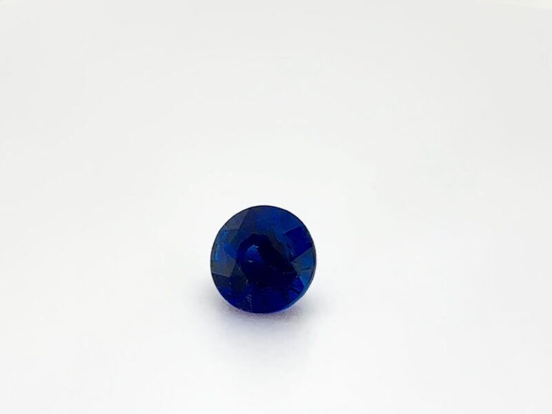 1.15 ct Ceylon Blue Sapphire – Round Cut, Heated, Certified Sri Lankan Gemstone
