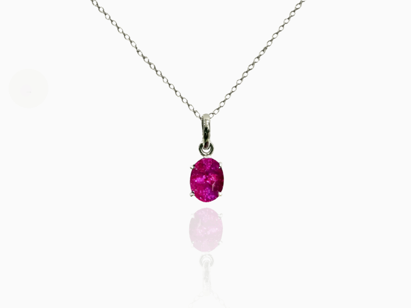 Velos Designed Rare Pink Sapphire Pendent